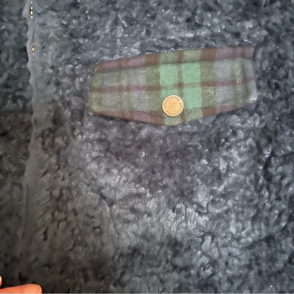 Pendleton Sherpa Fleece Zip Up Jacket Sz Large In… - image 8